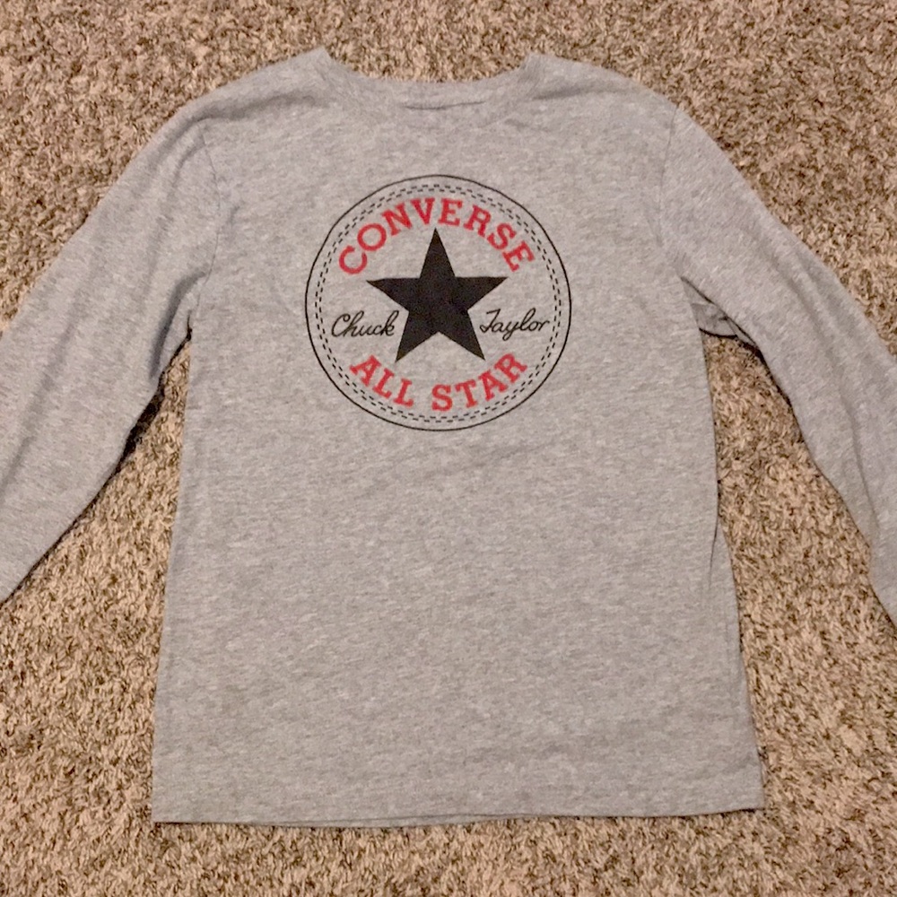 Converse long sleeve,gray,youth large